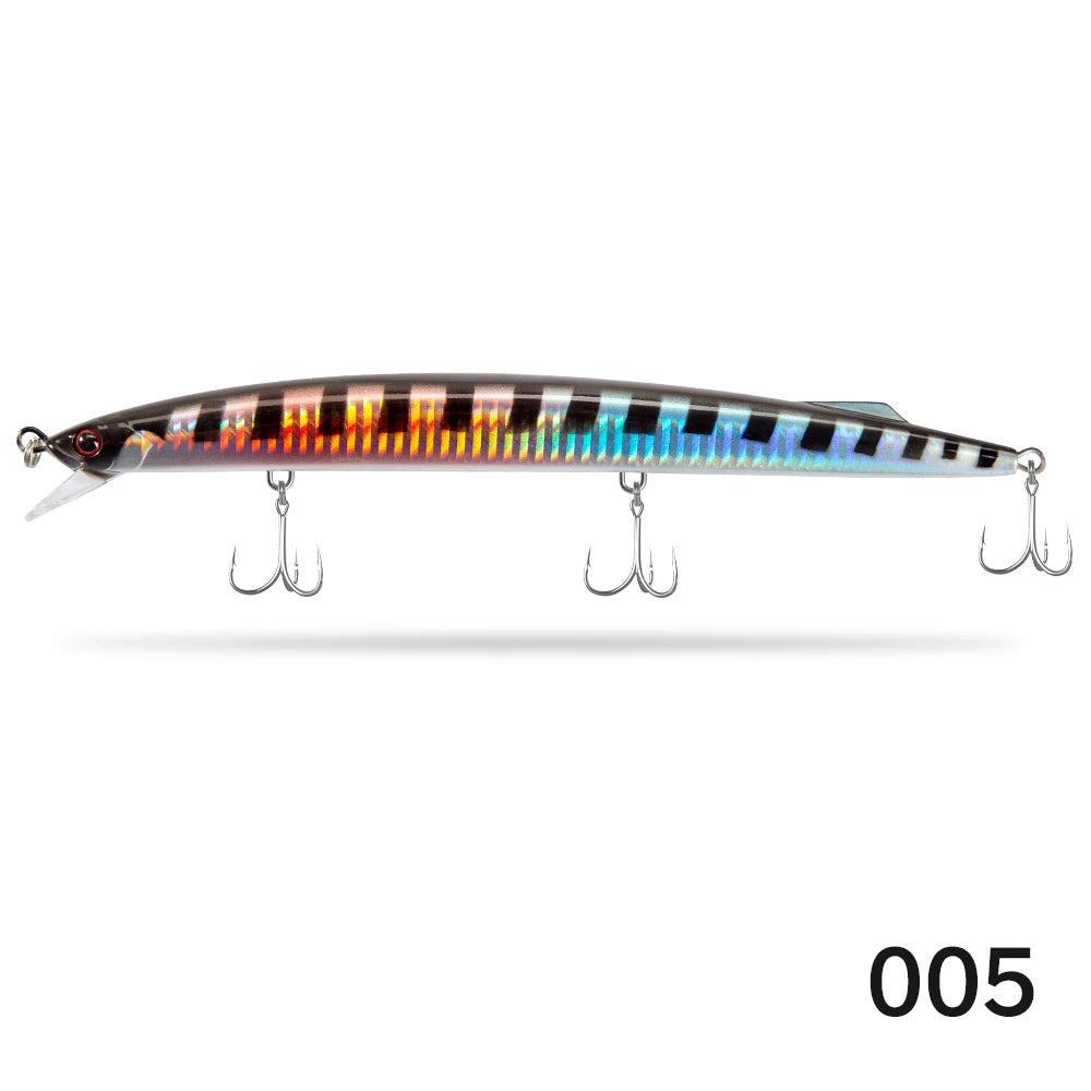 D1 Sea Fishing Minnow Lure 190mm 36g Trolling Sinking Depth 0.6-0.9m Long Jerkbait Saltwater Wobblers For Seabass Tuna Barracuda