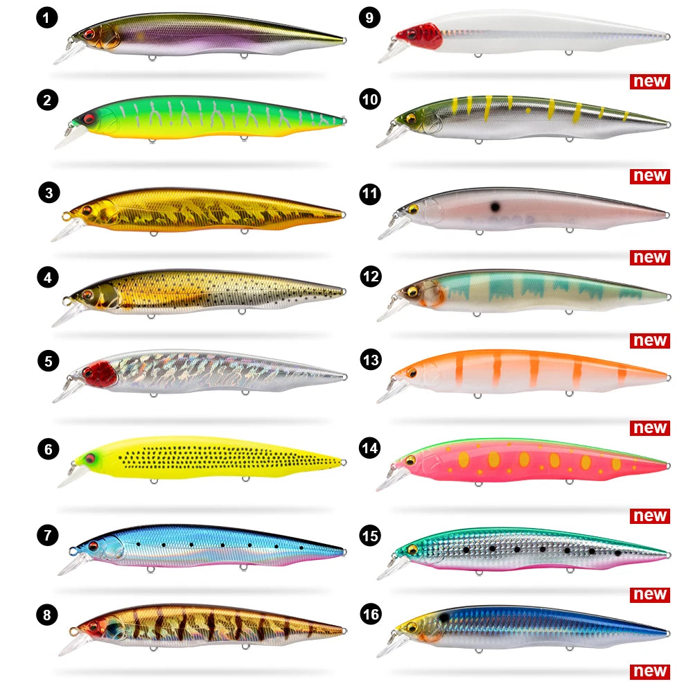 D1 Flat-sided Jerkbait 160mm 30g Floating Wobblers of Pike Sea Fishing Depth 0.8 - 1.2m Sinking Lure 32g 33g Good Baits DT5012