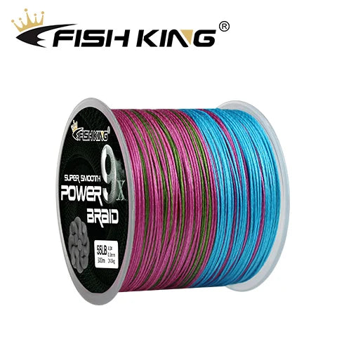 NGB 100M 9 Strands Multifilament Braided Fishing Line 20-100LB Multicolor PE Line Fly Fishing Cord