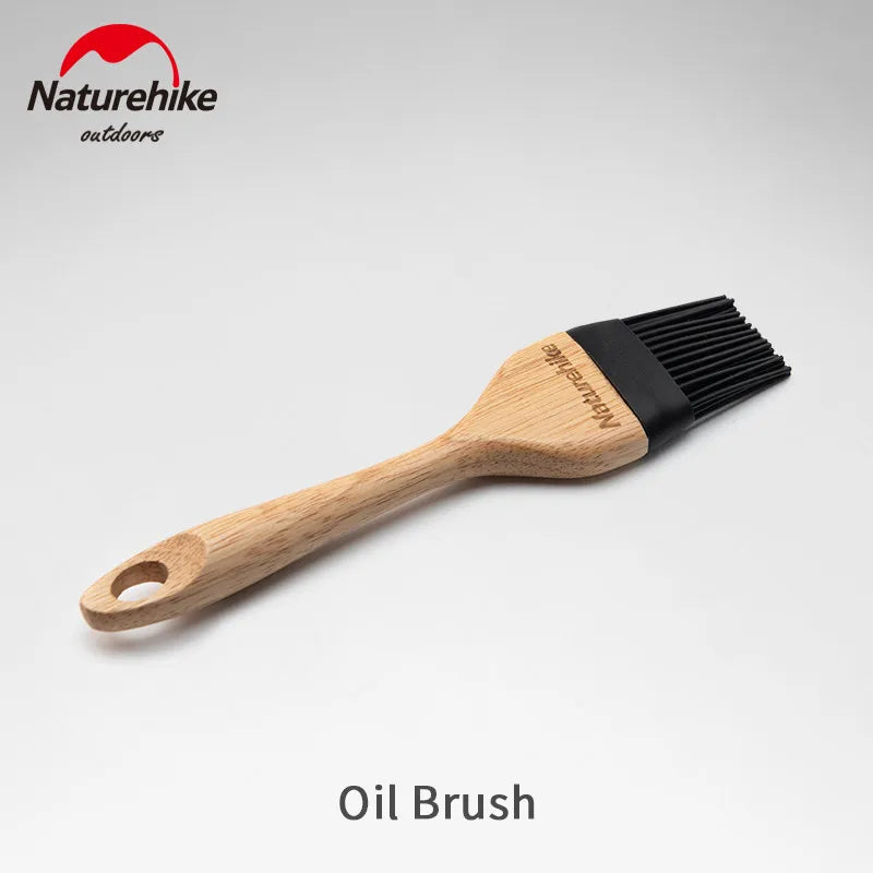 Naturehike-Outdoor BBQ Tools Set, Picnic Barbecue, Oil Brush, Food Tongs, Multifunction Grill Tools, Kitchen Cooking Accessory