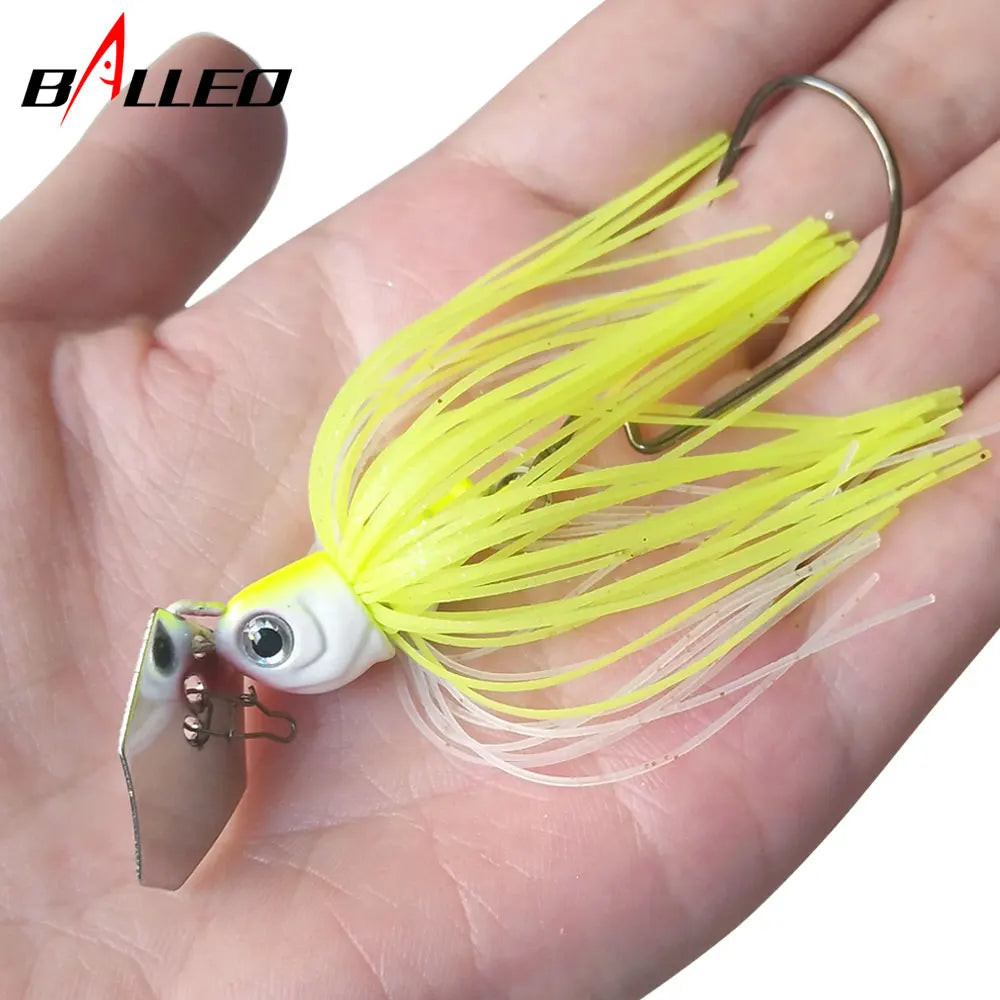 13g/16g/19g  Fishing Lure  Spinner Bait Wobbler Buzzbait Chatte Bait Artificial rubber Skirt Chatter bait For Bass