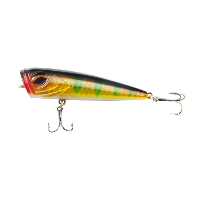 Poppers Fishing Lure Weights 14g Tackle 2021 Accessories Wobblers Goods Artificial Bait Top Water For Pike Fish Double Hooks