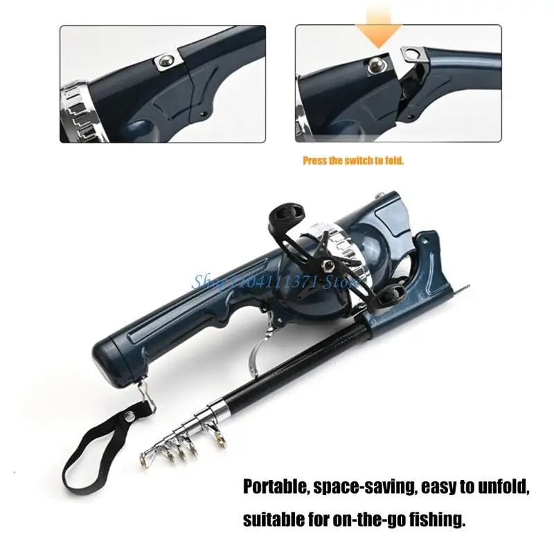 P9FC Light weight Fishing Rod with Innovative Fold for Portables Storage and Reduced Fatigue During Long Fishing