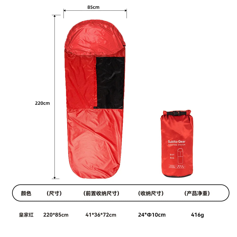 Outdoor Camping Portables Waterproofed Sleeping Bags Hiking Travel Emergencies Windproofed Heat Retention Sleep Bag Cover