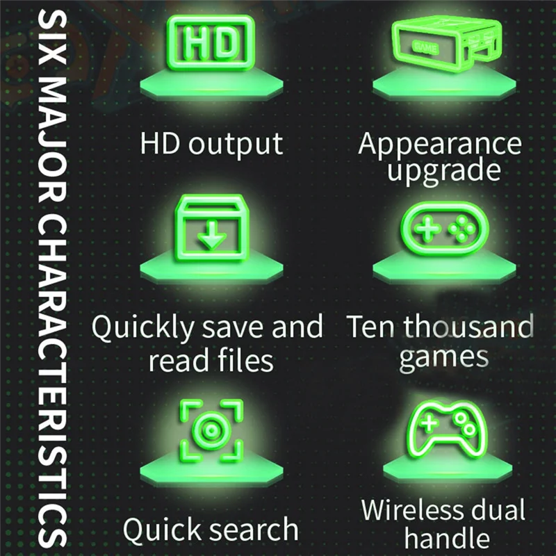 ABGI-Y7 Video Game Console 64G+256G 12000 Games Retro Handheld Game Console Wireless TV Game Player 36 Emulator For GBA PSP Dura