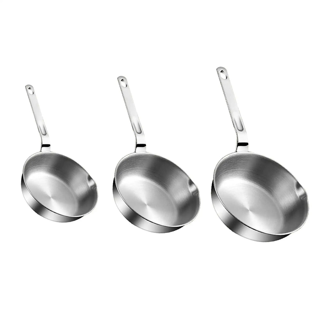 Stainless Steel Frying Pan Cooking Eggs Sandwich Butter Melting Pot for Home Kitchen Induction Cooker All Stovetops Stoves