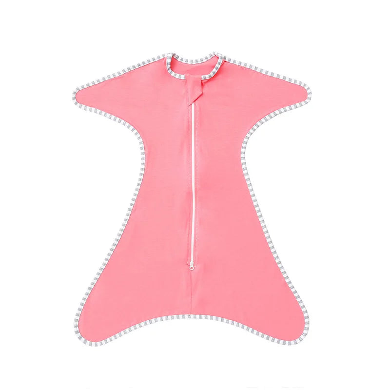 Newborn Baby Sleeping Bags Anti-shock Swaddle Blanket Double Zipper Sleepsacks Newborn Baby Cotton Sleepwear Comfy Sleep Sac