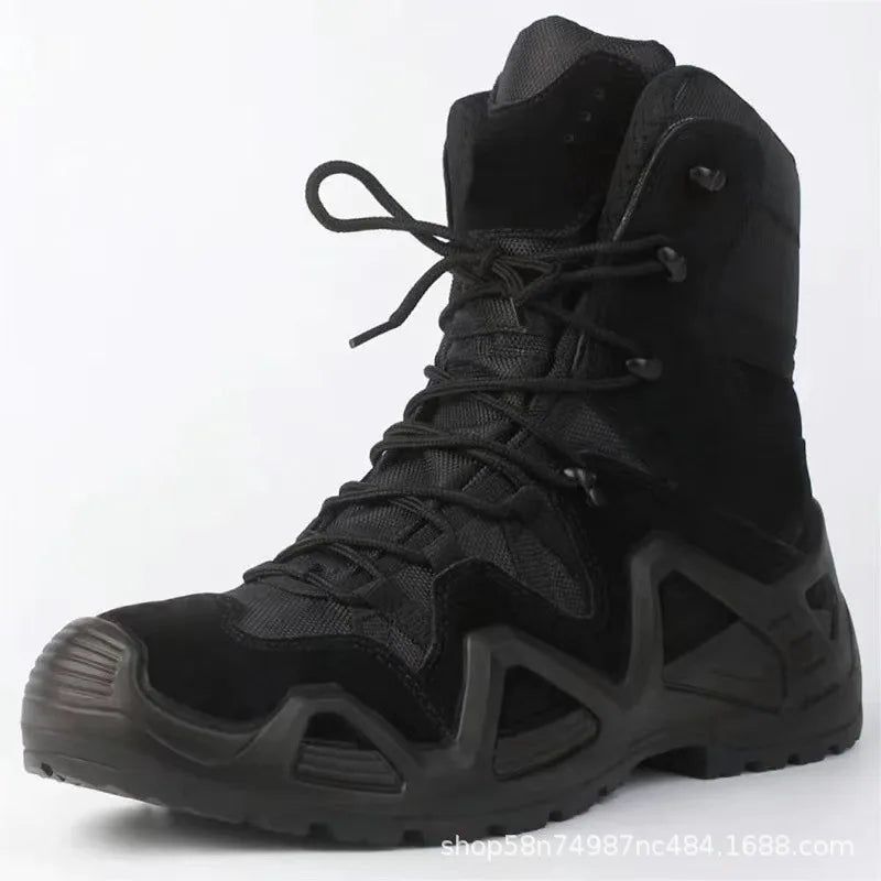 Men Tactical Boots Outdoor Climbing Hunting Boots Desert Training Boot Non-slip Hiking Boots for Men High-top Sneakers Botas2025