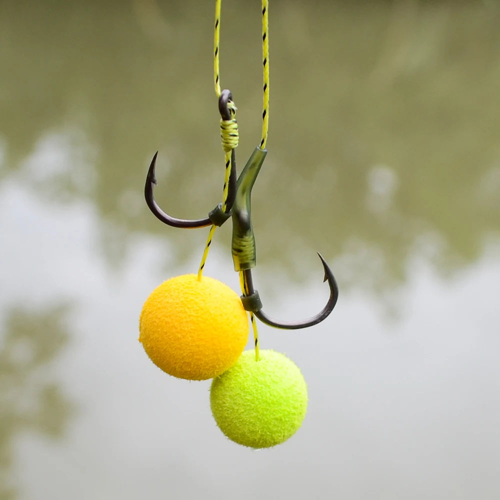 Hirisi 8001 100Pcs Fish Hook  PTFE Coated High Carbon Stainless Steel Anti-Rust Sharp Barbed With Eye Fishing Accessory