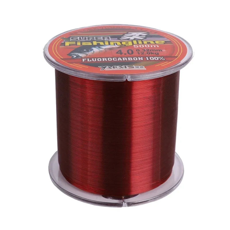 500M Nylon Fishing Line Monofilament Leader Fly Line Super Strong Abrasion Resistance Wire