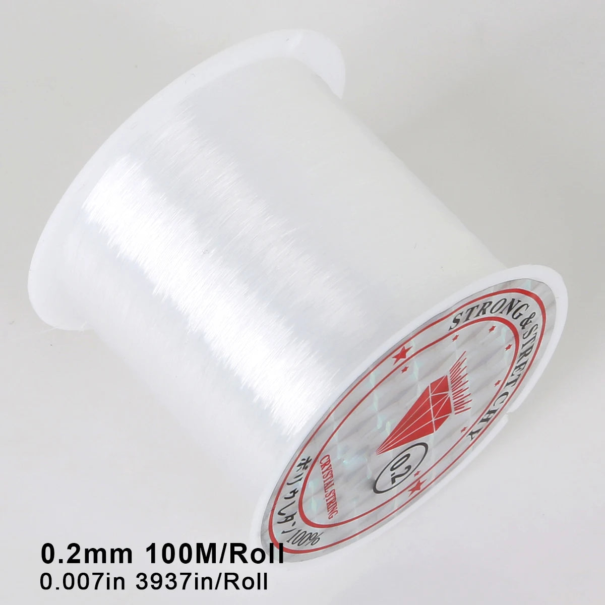 Clear Invisible Nylon Monofilament Fishing Line - Strong & Durable for DIY Crafts, Jewelry Making, Balloon Garlands & Decoration