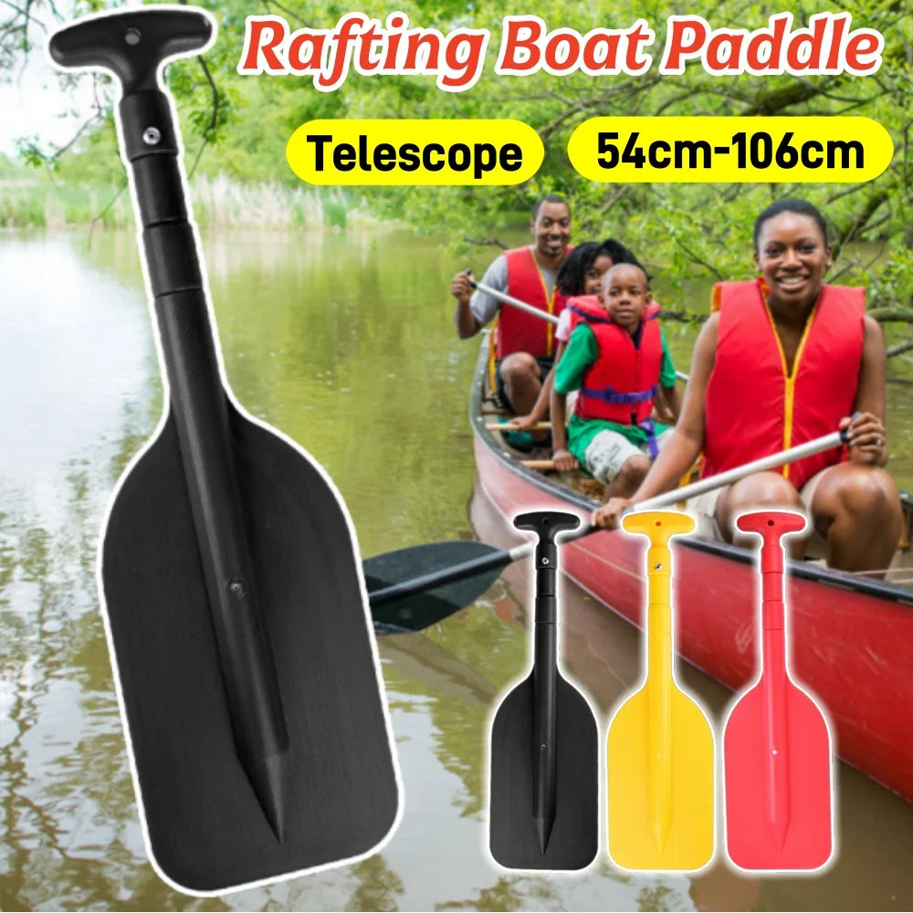 Inflatable Boat Paddle Raft Shaft Retractable Paddle Oar Portable Telescope Rafting Boating with Handle Accessory