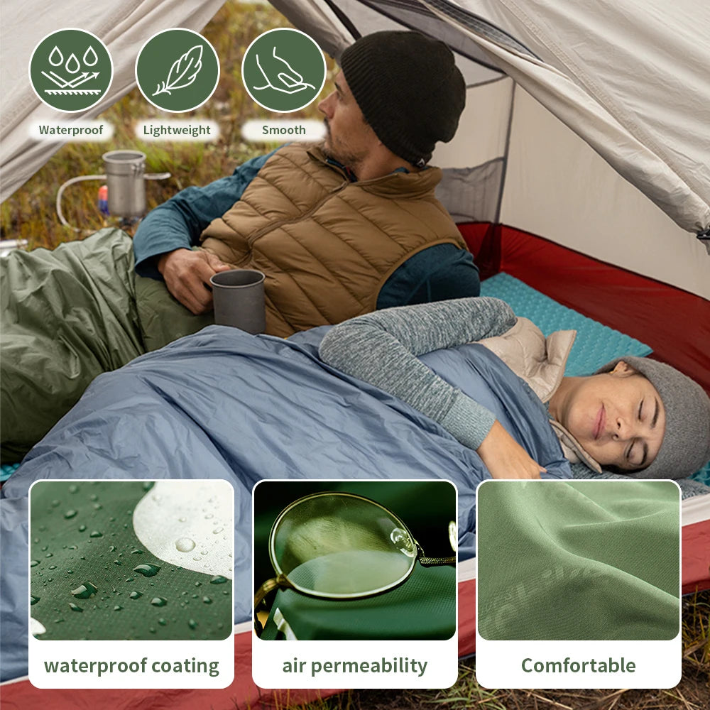 Naturehike 2026 New Camping Sleeping Bag Waterproof Ultralight 3 Season Sleeping Quilt Splicing Travel Large Sleeping Bags