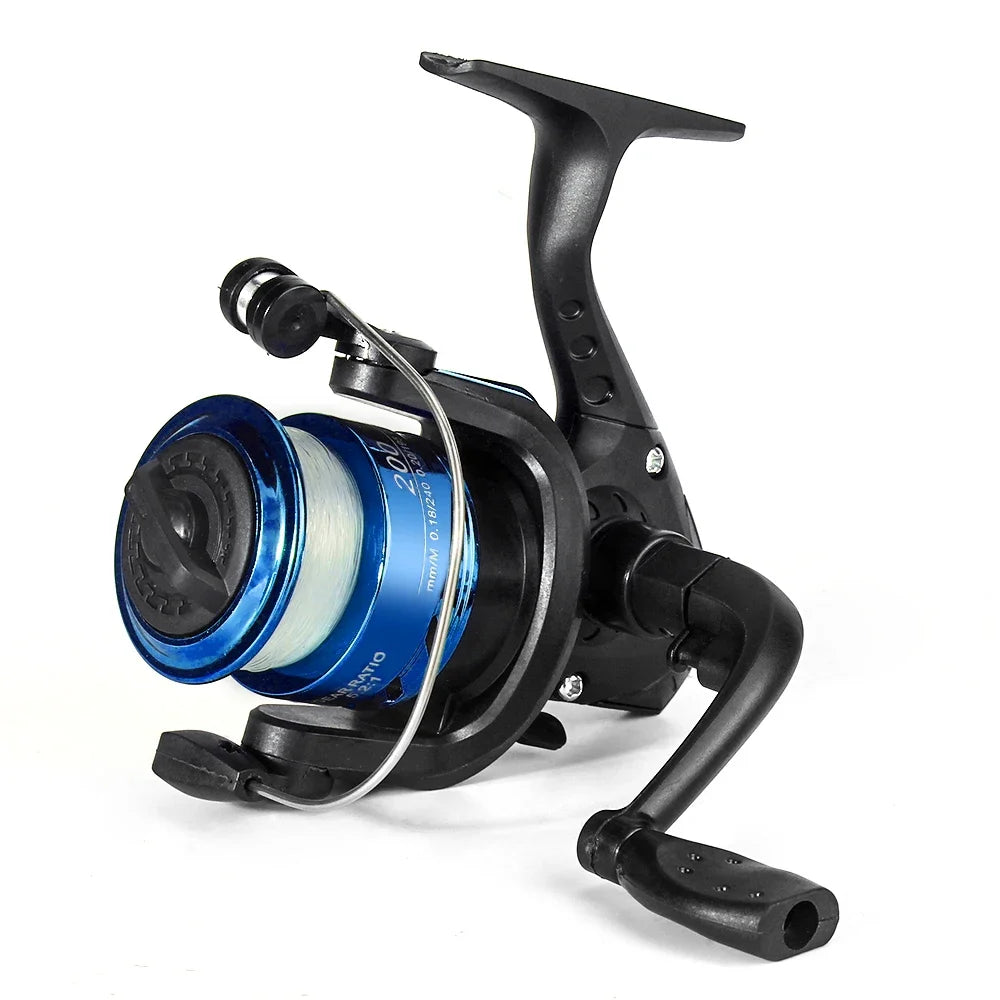 DNDYUJU Spinning Fishing Reel 5.2:1 Wheel Plastics Including Fishing Line Wheel Vessel Bait Casting Flying