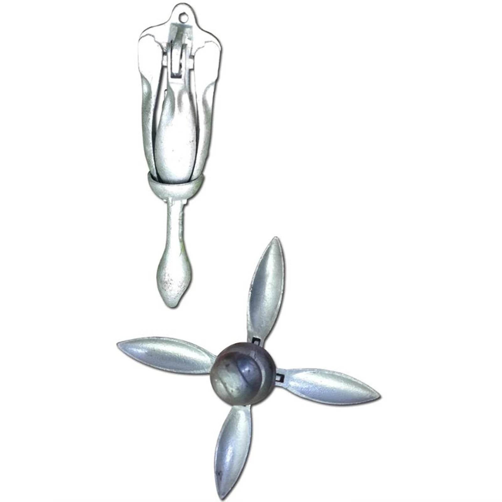 Grapnel Boat Anchor Portable For Paddle Boards Small Watercrafts Canoes Foldable Grapnel Boat Anchor Galvanized Sturdy