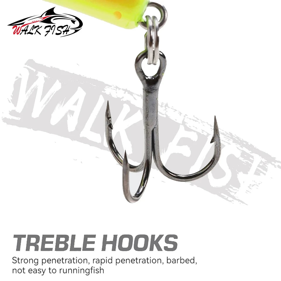 WALK FISH Deep walleye Trolling Fishing Lure Wobbler 12cm 20g Floating Crankbait Minnow Bass Pike Bait Depth 0-6m Fishing Tackle