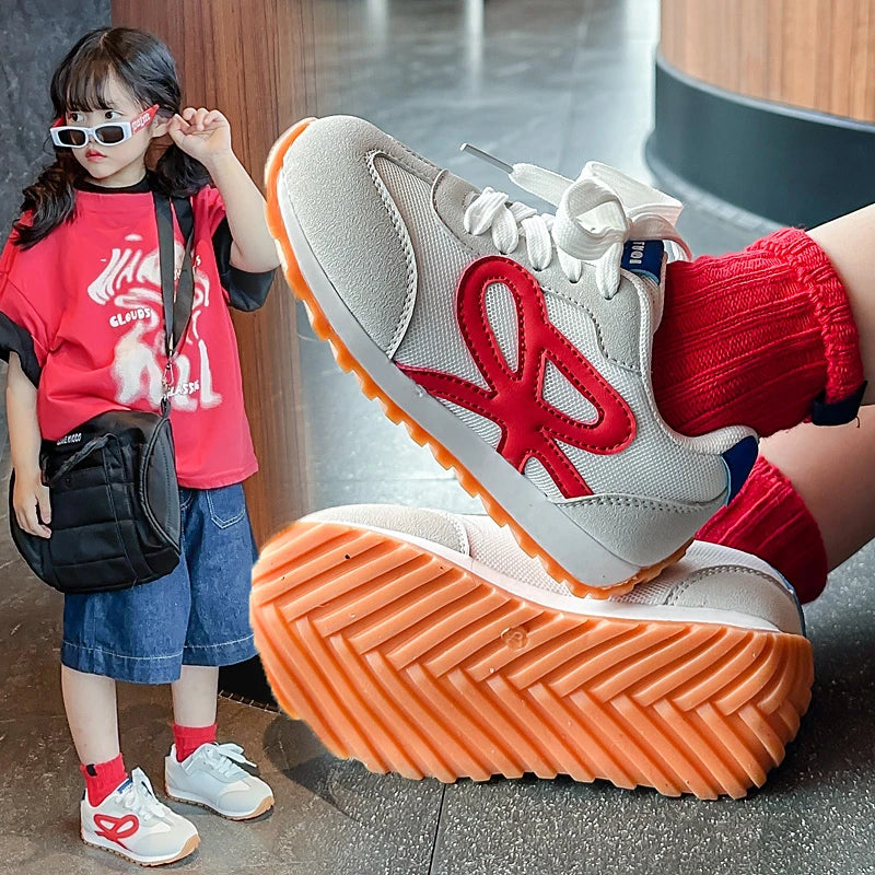 Girls' casual sports white shoes Spring and Autumn new lightweight and versatile low top board shoes Men's moral training shoes