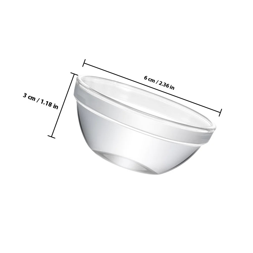 8Pcs Glass Pudding Bowls Safe Healthy Exquisite Craftsmanship Easy Clean Demould Multipurpose Kitchen Gadgets