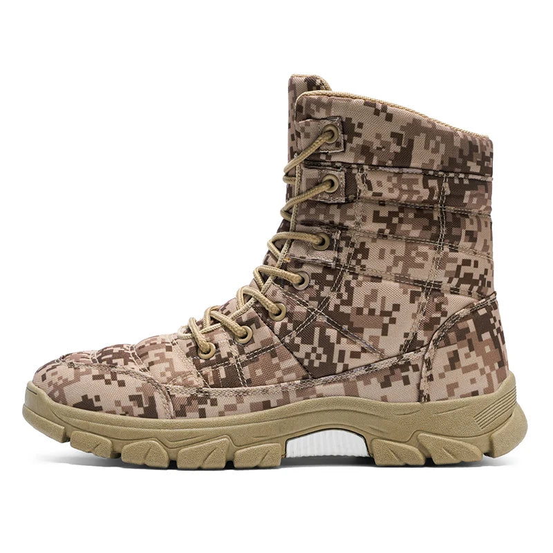 Men Boots High-top Mountain Sneakers Hiking Shoes For Men Outdoor Climbing Sneakers Autumn Winter Walking Zapatillas Hombre