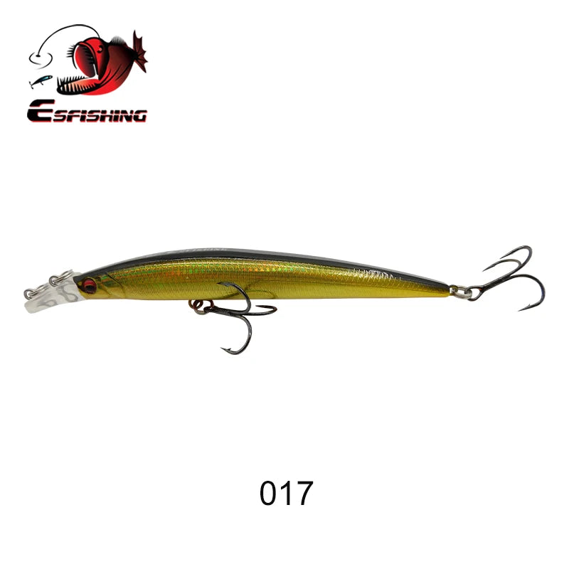 ESFISHING Fishing Lures Floating Minnow Sharp Shovel 120mm10g Dive 0.2-07m Leurre Soupl Baits Two Depth for Choosing Top Water