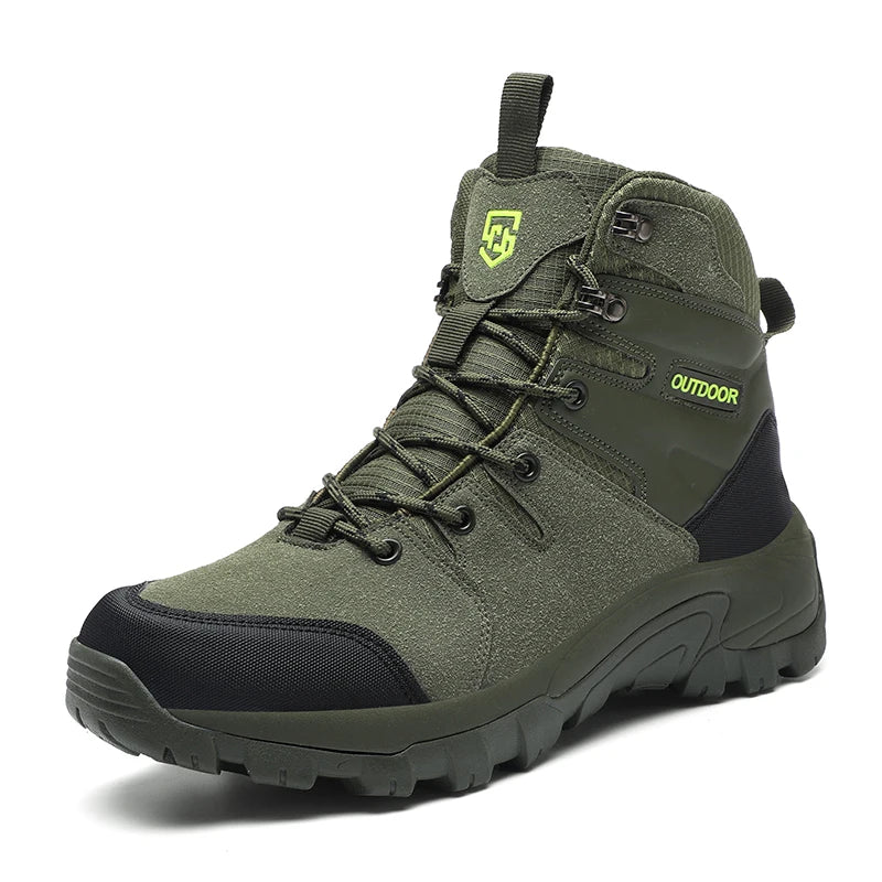 2025 New Arrivel Men's Desert Trekking Boots Outdoor Leather Hiking Shoes Men Hunting Boots Men's Climbing Shoes Trail Sneakers