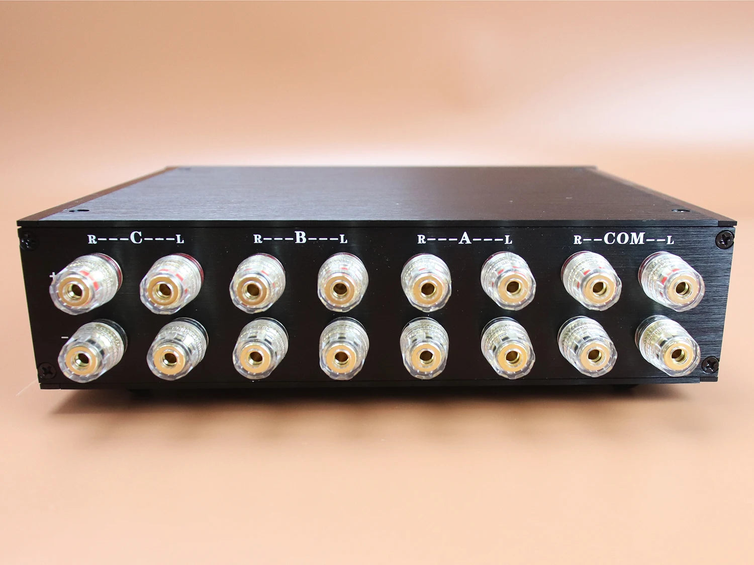 Speaker Amplifier Switcher Stereo Home Audio Selector Switch Box Banana Plug Silver Plated Audio Cable