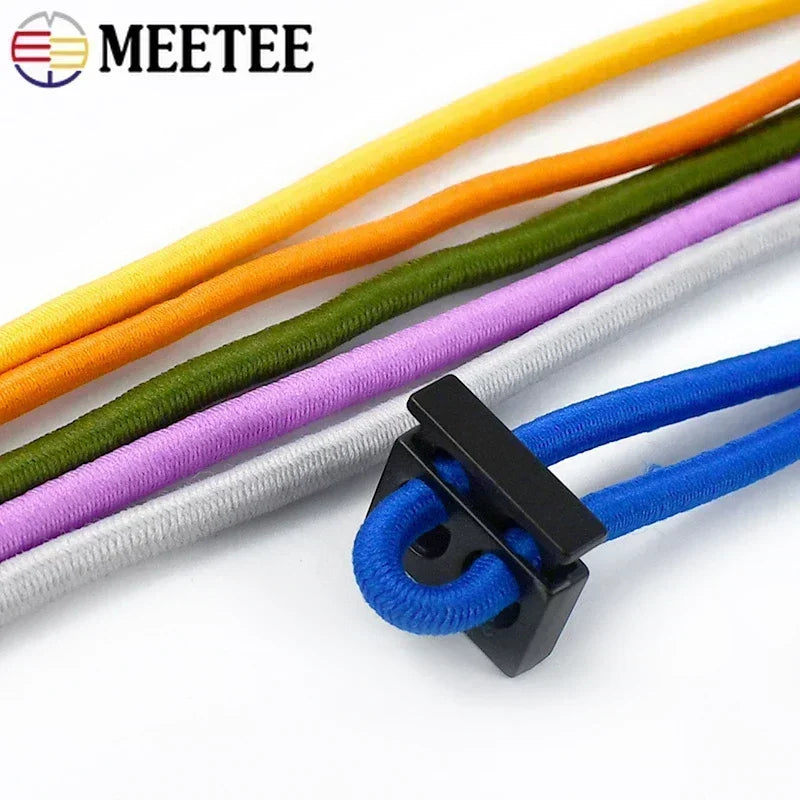 5/10Meters 4mm Elastic Bands for Hairband Sewing Stretch Rubber Tapes Rope Belt Spring String Cords DIY Clothes Accessories