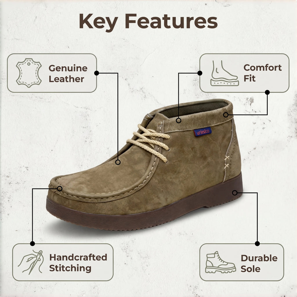 Men's Premium Leather Handcrafted Sewn Boots Elegant Mocassin Man Shoes, Chelsea Boots Men,botas para hombre,chukka boots