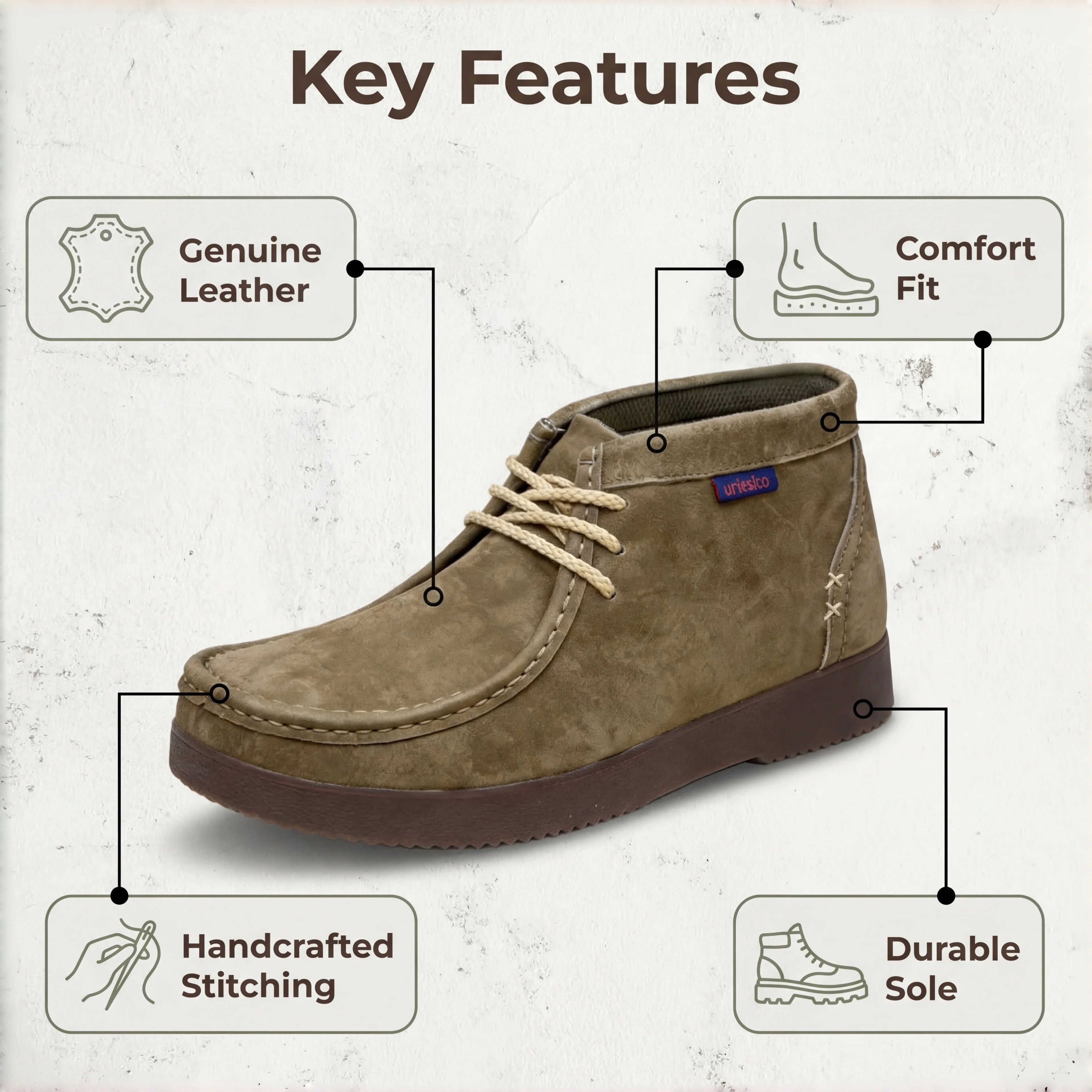 Men's Premium Leather Handcrafted Sewn Boots Elegant Mocassin Man Shoes, Chelsea Boots Men,botas para hombre,chukka boots