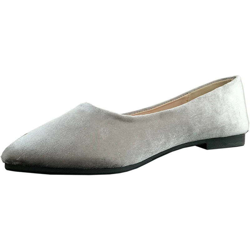 Shoes for Women Designer Shoes Wedding Shoes for Women Bride 2025 New Lady Pumps Slip on Simple Style Velvet Elegant