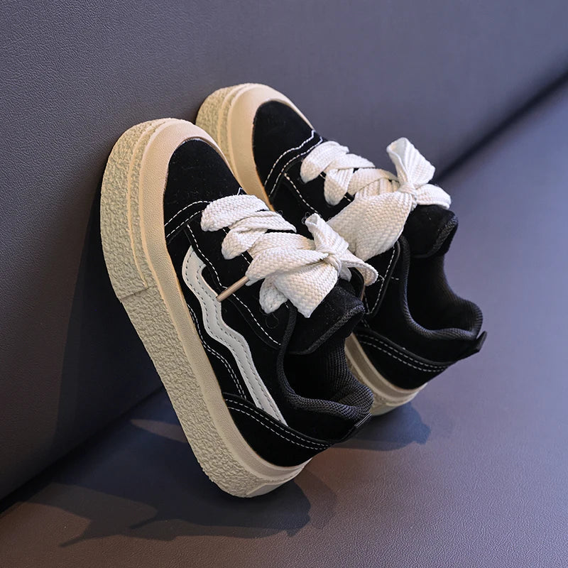 Kids Sneakers Fashion Round Toe Comfortable Fashion Non-slip Sports Shoes for Toddlers Children Soft Soled Casual Versatile Shoe
