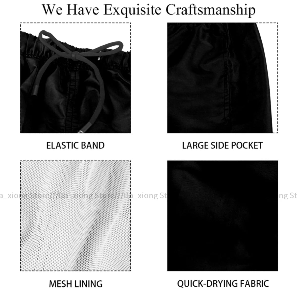Mens Swimming Shorts Swimwear Mens Tuxedo Boxer Trunks Swimsuit Beach Wear Boardshorts