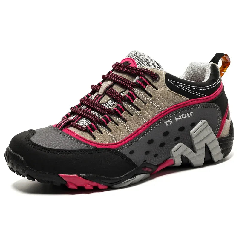 Outdoor Couple Trekking Shoes High Quality Waterproof Men Hiking Shoes Mountain Boots Woodland Hunting Tactical Women Sneakers