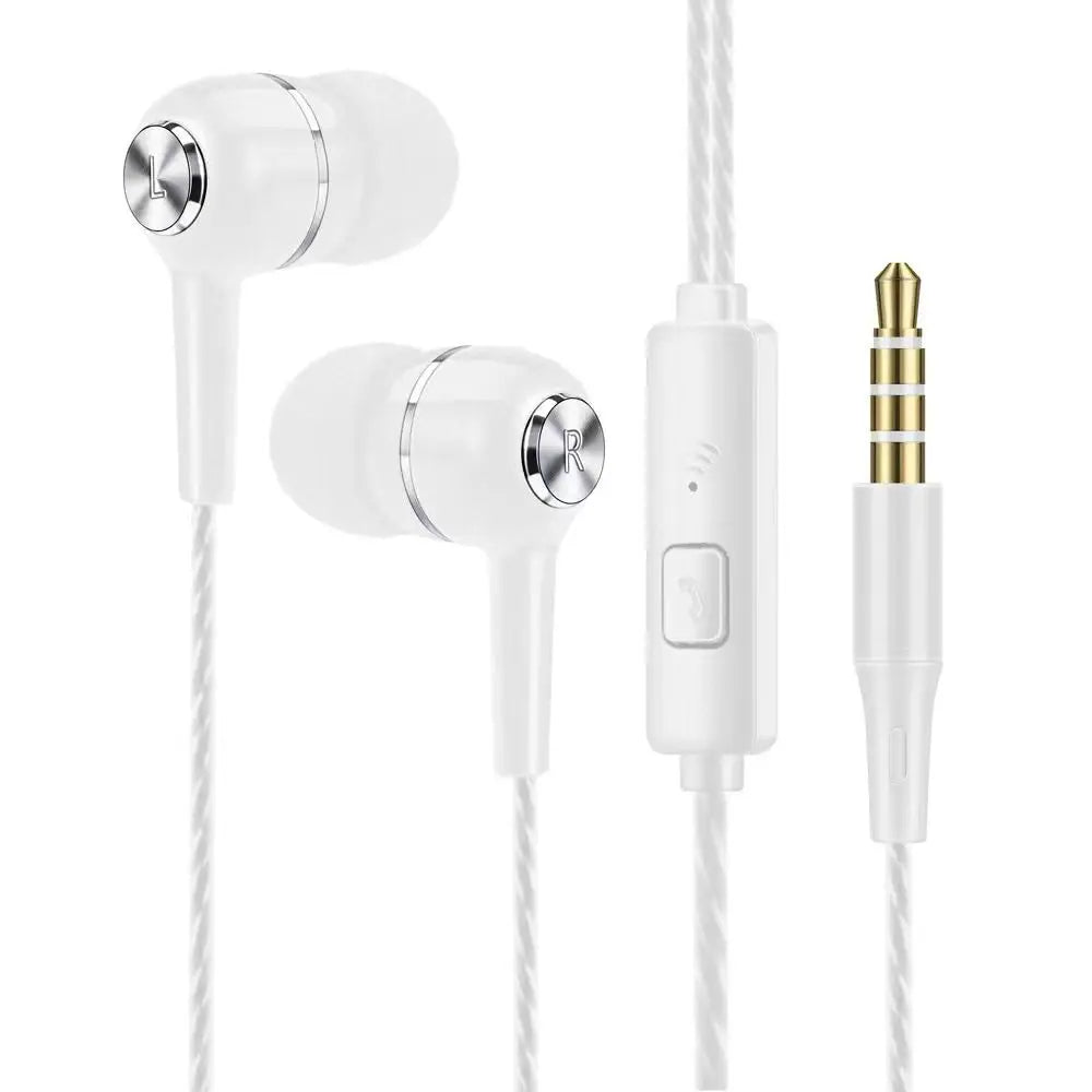 Stereo In-ear Headphones Portable High Definition 3.5mm Earphone Deep Bass Noise Canceling Music Earphones