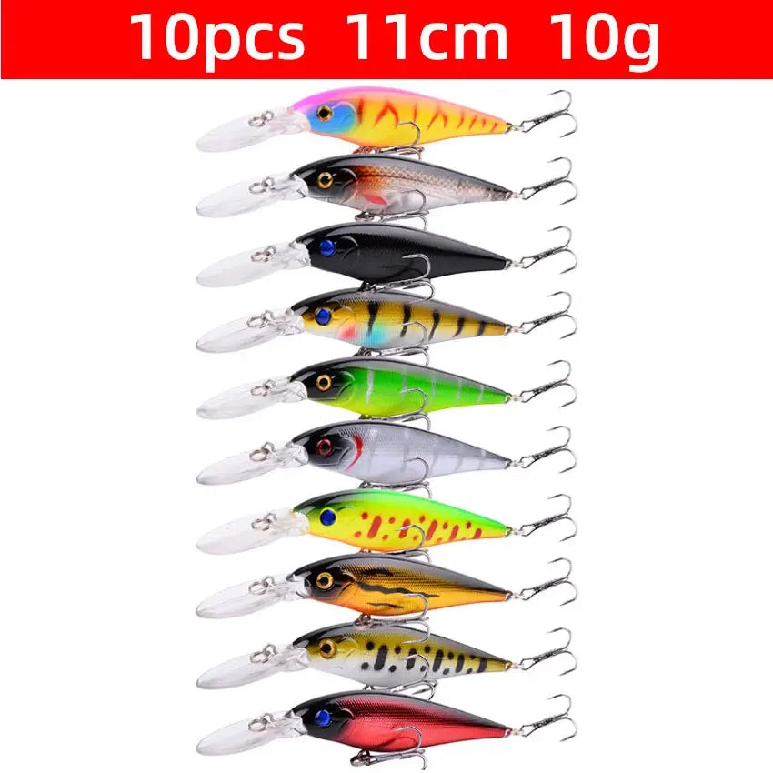 Fishing Lure Kit Fresh/Salt Water  Wobbler Set Crankbaits Isca Artificial Hard Bait Wobblers For Bass Fishing Goods Tackle