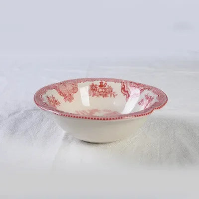 Porcelain Ceramic Plates Bowls Round 8/10 Inch Kitchen Cutlery Steaks & Cakes Desserts Dishes Coffee Cups