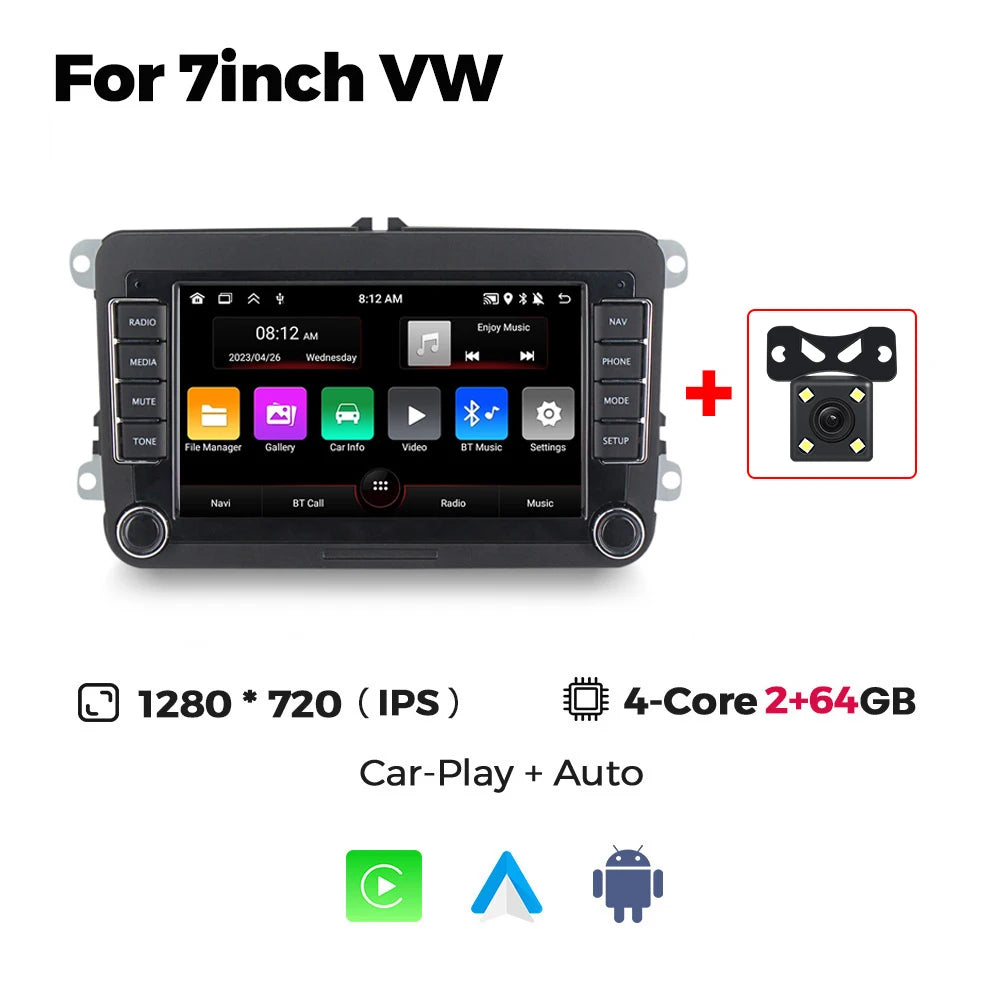 Android car radio GPS carplay stereo multimedia player suitable for General Motors VW AMAROK PASSAT B7 B6 GOLF 6 car accessories