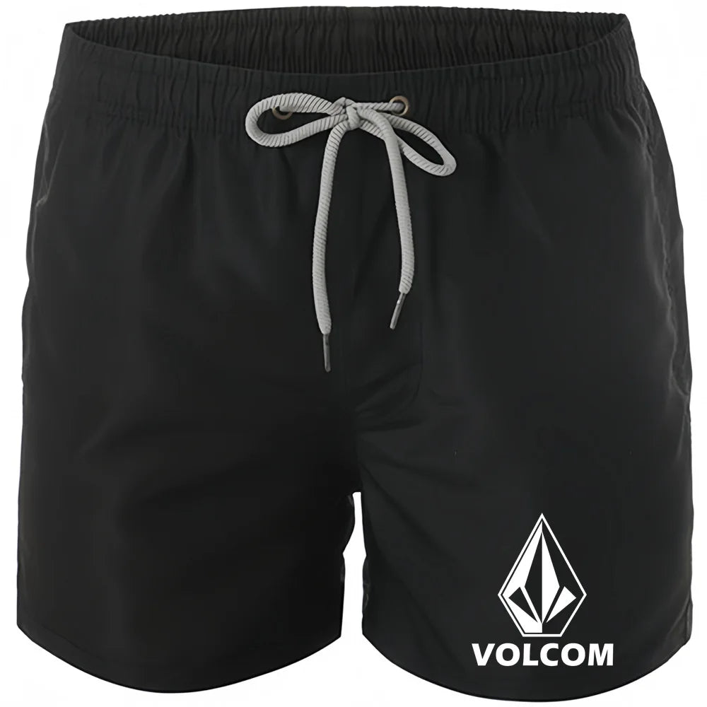 Men's Beach Shorts Swimwear Drawstring with Mesh Lining Male Swimming Trunks Quick drying Swimsuit Mens Swim Briefs Surf Shorts