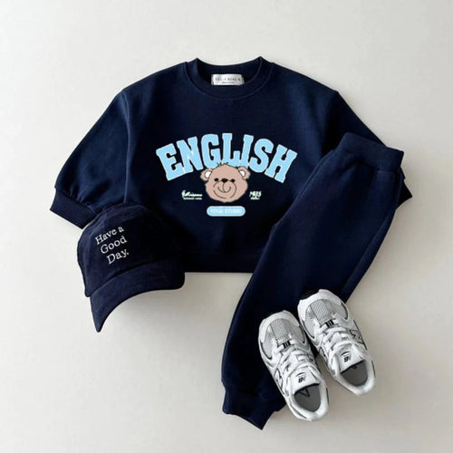 0-6 Age Children's Clothes Sweatshirt Set Korean Style Fashion Baby Long Sleeve Hoodie + Pants 2piece/set Kids Autumn Clothing