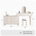 Modern Luxury Vanity Table Drawer Storage Simple Aesthetic Makeup Vanity Table With Mirror Trendy Penteadeira Bedroom Furniture