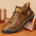 CLOHOO Handmade Men's High-Top Sport Casual Boots Breathable Outdoor Wear with Extended Size Options Classic Ankle Boots