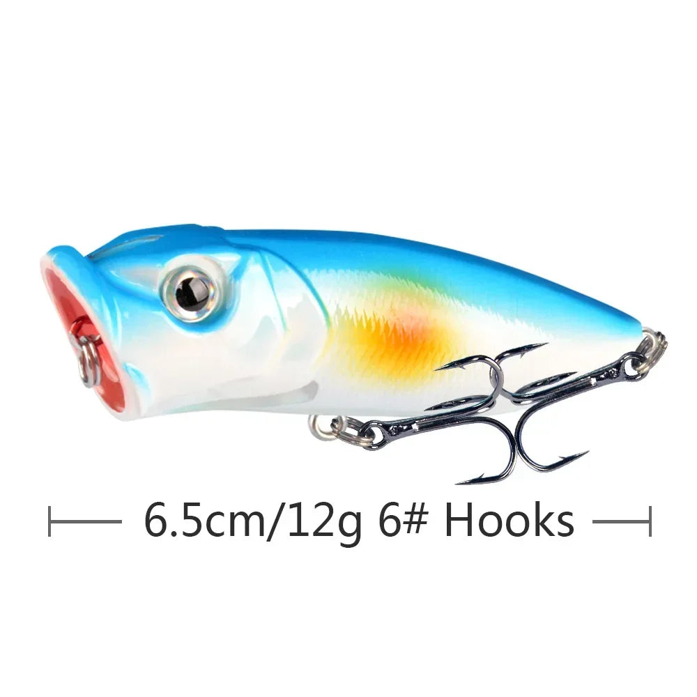 6.5cm 10g Lure Bait Floating Water Bead Wave Climbing Bionic Vibrating Swing Temptation Top Water Temptation Bass Predatory Bait