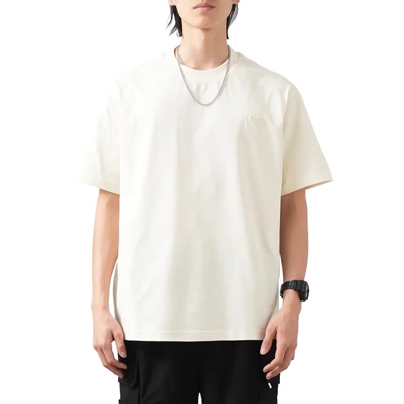 DUKEEN Sorona Fabrics Coolness T Shirts Men Summer Upf50+ Ice Silk Embroidery Tops Men's Quick-Drying Sun Protection T-Shirts