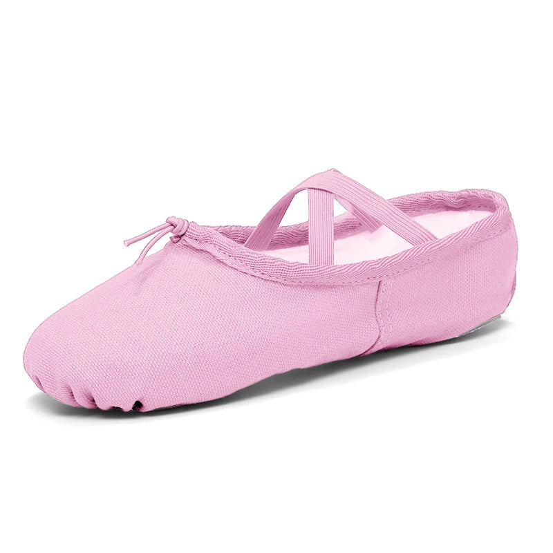 Girls Ballet Shoes For Woman Kids Ballet Slippers Women Ballet Flats Children Practise Dance Shoe Soft Sole Canvas Training Shoe