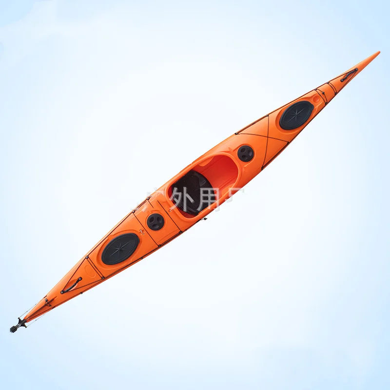 Single Double Triple Kayak Plastic Paddle Boat Canoe Ocean Boat Fishing Recreational Boat Club