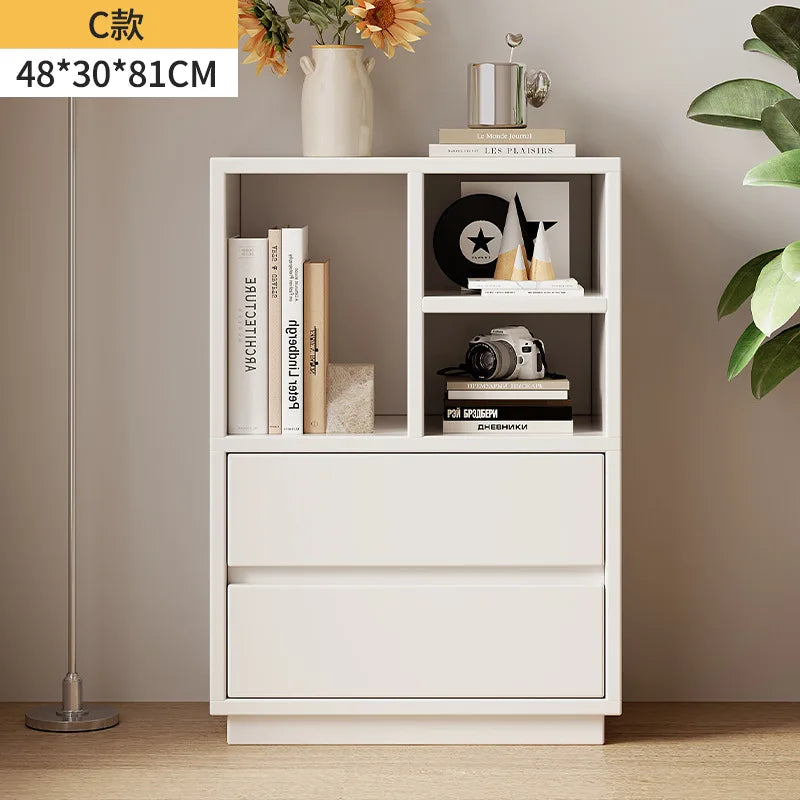 Bookshelf Home Modern Simple Floor Free Combination Storage Display Cabinet Living Room Grid Shelf Side Cabinet