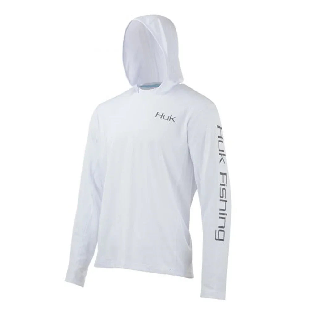 Fishing Apparel Clothing Men Long Sleeve Fishing T-shirt Sun Protection Uv Breathable Hooded Angling Camisa De Pesca