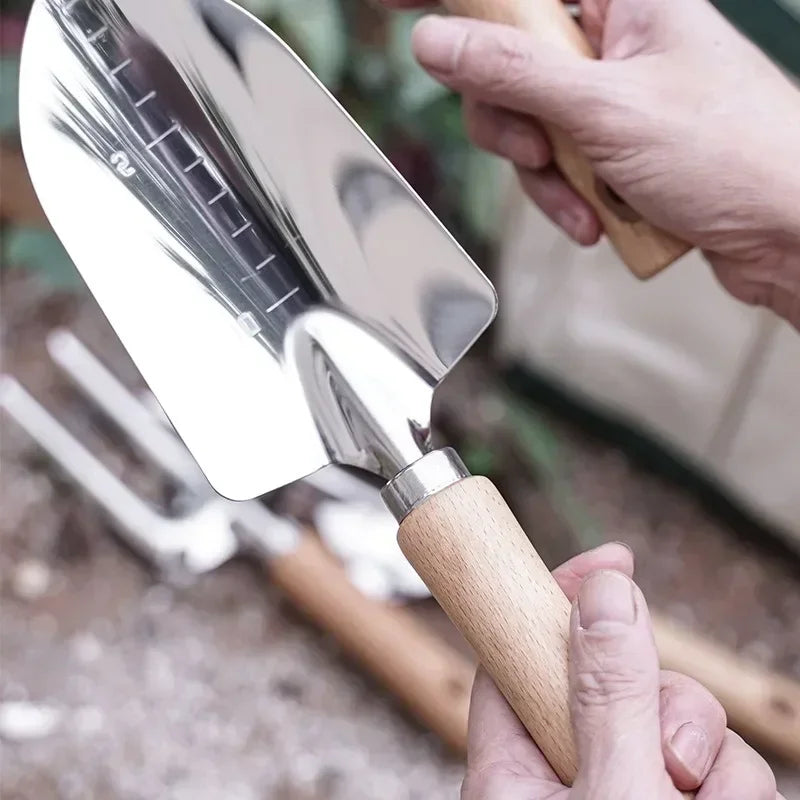 Garden Hand Tool Wide Shovel Hand Cultivator Rake Flowers Potted Household Plant Garden Tools for Digging Transplanting Weeding