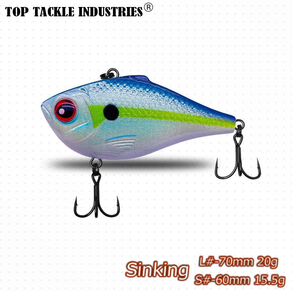 Outdoors Spring and Summer Season New Colors 1Pcs  ABS Plastics VIB Vibration Bait Fishing Lures 14.5g 6cm /20g 7cm Hard  Tackle