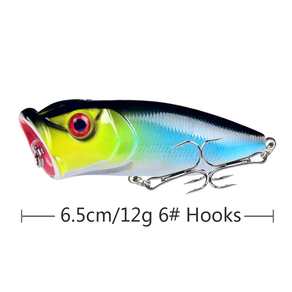 6.5cm 10g Lure Bait Floating Water Bead Wave Climbing Bionic Vibrating Swing Temptation Top Water Temptation Bass Predatory Bait